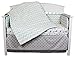 Uptown Giraffe 5 Piece Baby Bedding Set with Bumper and Diaper Stacker by The Peanut Shell