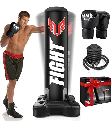 UFC Pro Double End Punching Bag - Genuine Leather Boxing & MMA Training Bag With Rebound Cables