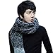 ROPALIA Winter Mens Warm Striped Knit Woolen Scarves Long Crochet Mohair Scarf