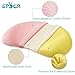 Baby Head Shaping Memory Foam Pillow -Newborn Infant pillow for Sleeping, Prevent Flat Head Syndrome, hypoallergenic cotton Pillow Cover, Pink (0-12 months) by Spuer