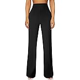 JEKAOYI Womens Straight Leg Dress Work Pants High Waist Stretchy Business Casual Pants Office Trousers Slacks