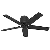 Hunter 44 inch Outdoor or Indoor Ceiling Fan No Light - Ceiling Fan without Light, For Patio, Porch, Garage, or Living Room, 