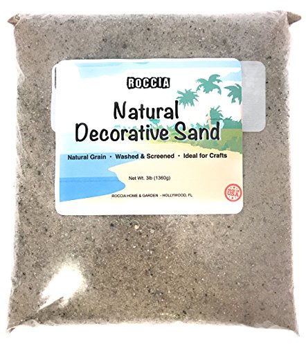 3 Pounds | Real Sand | Natural Color | For Interior Decor, Vase Filler, Sand Crafts, Nautical Theme Design, and More