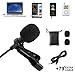 EOCEAN Professional Grade Microphone ­Omnidirectional Mic with Easy Clip On System ­ Perfect for Vlog/Live Broadcast/Recording YouTube/Interview/Video Conference/Podcast/iPhone/ASMR