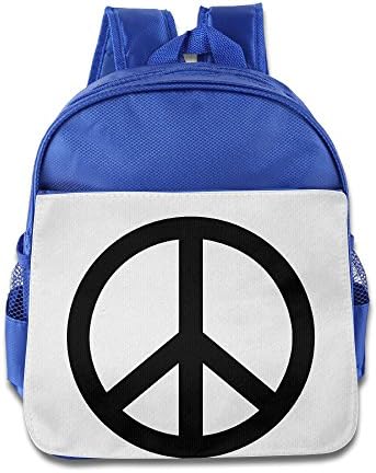 Peace Logo Toddler School Backpack RoyalBlue