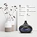 VicTsing 300ml Essential Oil Diffuser, Wood Grain Ultrasonic Aroma Cool Mist Humidifier for Office Home Bedroom Baby Room Study Yoga Spa (Grey and Black)