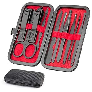 Manicure Set, Okom 10 in 1 Manicure Kit ,Manicure Set Professional ,Nail Clipper Set ,Pedicure Set Stainless Steel Nail Kit, Nail Care Kit for Women and Men,  Grooming Kit- Gift  for Lover, Parents