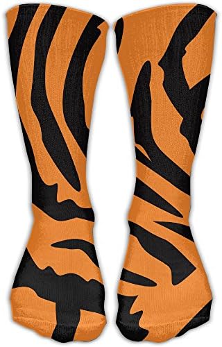 KAKARE Men Women Classics Crew Socks Tiger Pattern Personalized Athletic Socks 30cm Long-All Season