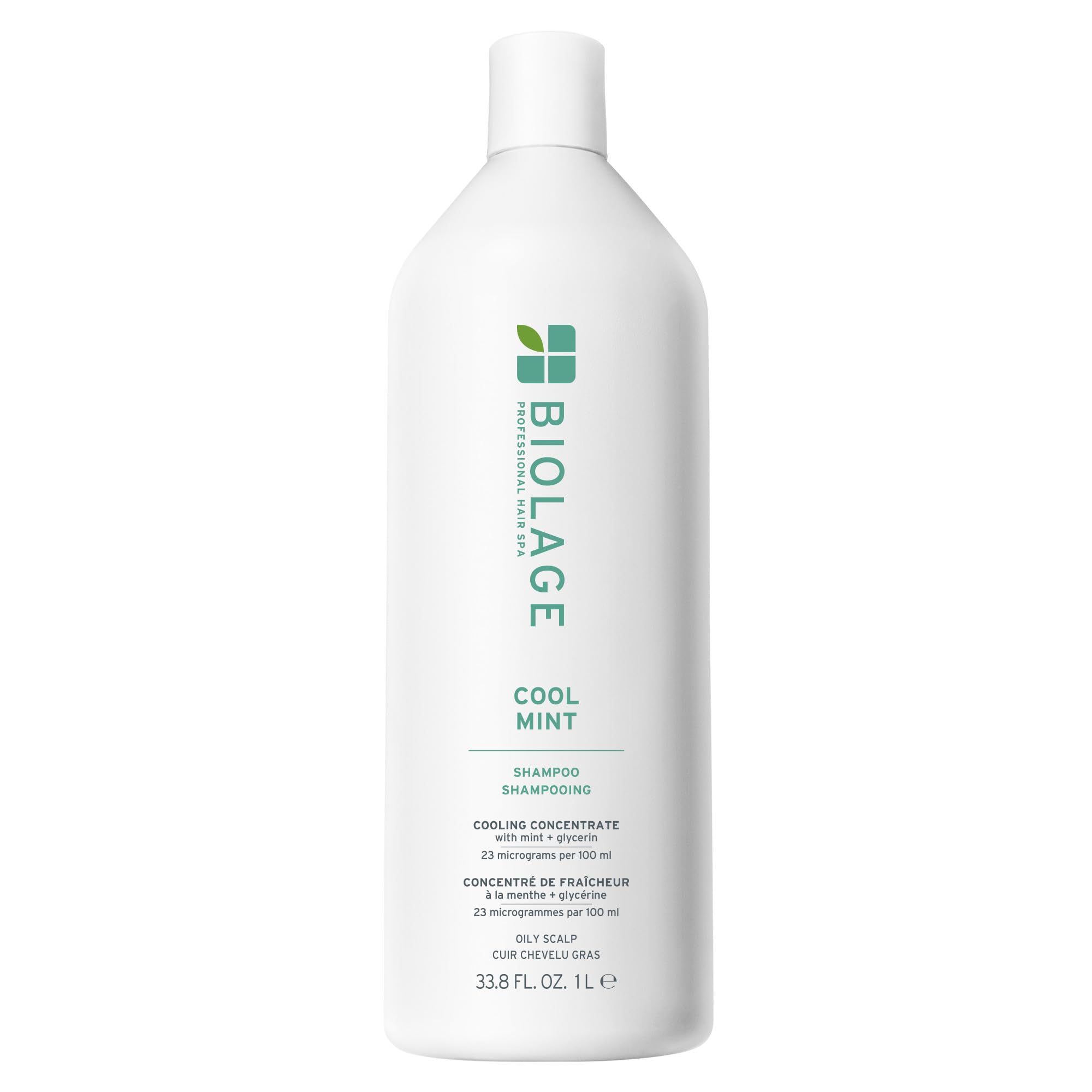 Photo 1 of Biolage Cool Mint Shampoo - Balancing Shampoo for Oily Scalp, Gently Cleanses, Refreshes & Helps Balance, Mint & Glycerin, Vegan & Paraben-Free, 33.8 Fl Oz