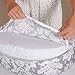 Bebe au Lait Premium Cotton Nursing Pillow, Chateau Silver