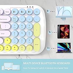 UBOTIE Colorful Bluetooth 100Keys