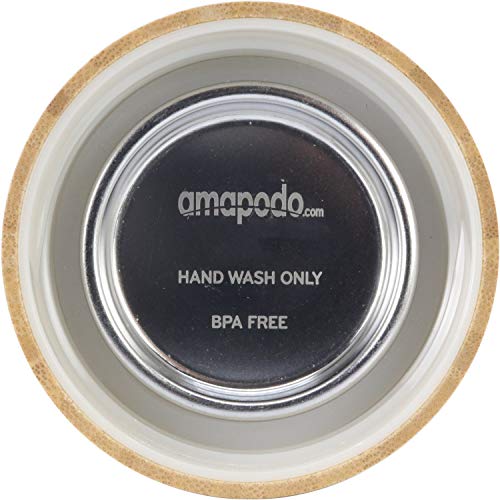 amapodo Teeflasche aus Glas mit Sieb - 400ml Tee Flasche Teekanne to go - Trinkflasche doppelwandig aus Borosilikatglas – Bild 6