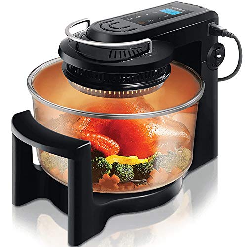 New Air Fryer, 1400W Health Fryer, Multi-function Oil Free Fryer, Red, Containing Recipes, Healthy Cooker Food Oven