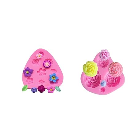 YYQX Rose Unicorn alas del ángel del Seahorse del Molde Goma de la ...