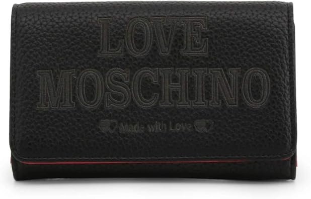 moschino black clutch bag