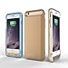 [MFi Certified] Elivebuy 4.7" 3100mah Extended Battery Case for iPhone 6, 6s Micro USB Input (Blue & Clear Bumpers)