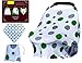 Unisex Baby Car Seat Canopy by LoCo&MaCo Breathable Nursing Cover for Optimal Protection & Privacy with Matching Drawstring Storage Bag + Absorbent Bandana Drool Bib for Infants and Toddlers