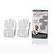 ChoiceMMed Universal TENS Unit Gel Replacement Electrode Pads for Electronic Pulse Stimulators with Advanced Latex-Free Technology for Electrotherapy (40 Units)