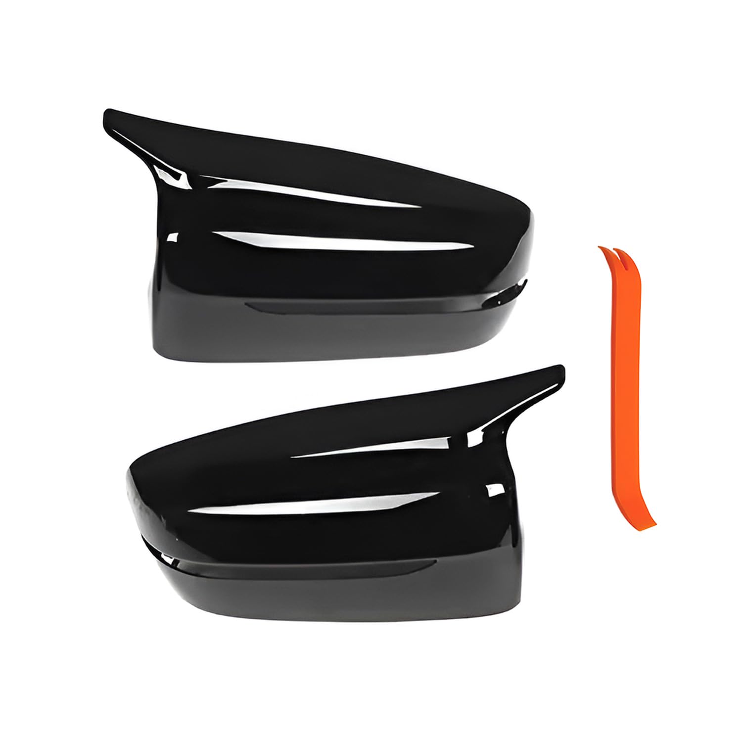 Pair Of Textured Black Tow Mirror Caps For Ford Super Duty F-150 F-250 F-350 (2017-2022) - LH & RH 6 thumbnail image