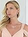 Mariell 14K Rose Gold Plated CZ Bridal Wedding Freshwater Pearl Necklace and Earrings Jewelry Set