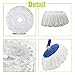 3 Pack Spin Mop Replacement Head, Round Shape Standard Size Microfiber Mop Head Refills for Hurrican, Mopnad, Casabell and Other Standard Size Spin Mop Systems