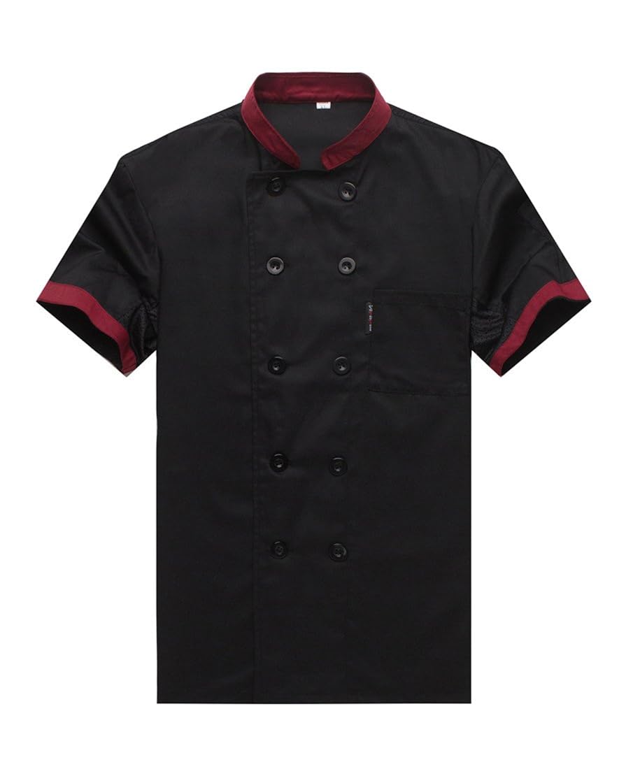 Buy Chef Jackets Waiter Coat Short Sleeves Underarm Mesh Many Colors