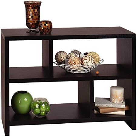 Northfield Bookcase Table Decor Furniture and Office Bookshelves for Entry Hall Sofa (Espresso)