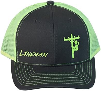 Oil Field Lineman Hat (OFH-LM) (Neon Yellow and Charcoal Grey)