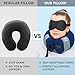 Neck Support Travel Pillow for Airplanes - Highly Adjustable Plane Pillow for Traveling