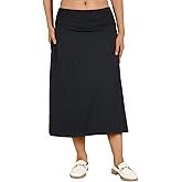 Womens Skorts Modest Knee Length Skirts Athletic Midi Active Running Skirt