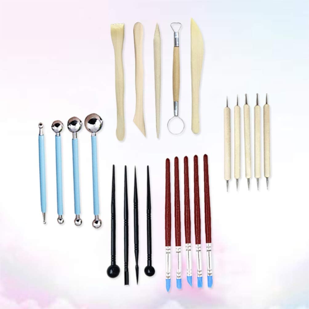 smoothing plasticine clay