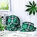SATINIOR 3 Pieces St. Patrick's Day Hat Green Plaid Hat Green Irish Hat for Party Costume Accessory