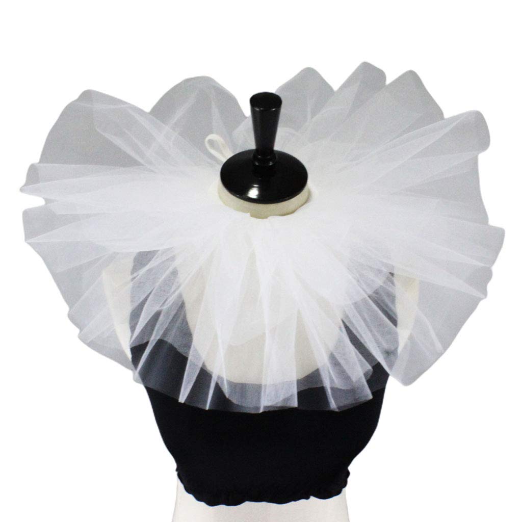 TSBB CVintage Mesh Neck Ruff Tulle Ruffle Collar Renaissance Halloween Cosplay Choker