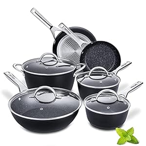 HITECLIFE-Pots-and-Pans-Sets-Nonstick-Cookware-Set-10-Pieces-Induction-Pan-Set-Chemical-Free-Kitchen-Sets-Saucepan-Frying-Pan-Saute-Pan-Stock-Pot-Black HITECLIFE Pots and Pans Sets, Nonstick Cookware Set 10 Pieces, Induction Pan Set, Chemical-Free Kitchen Sets, Saucepan, Frying Pan, Saute Pan, Stock Pot, Black