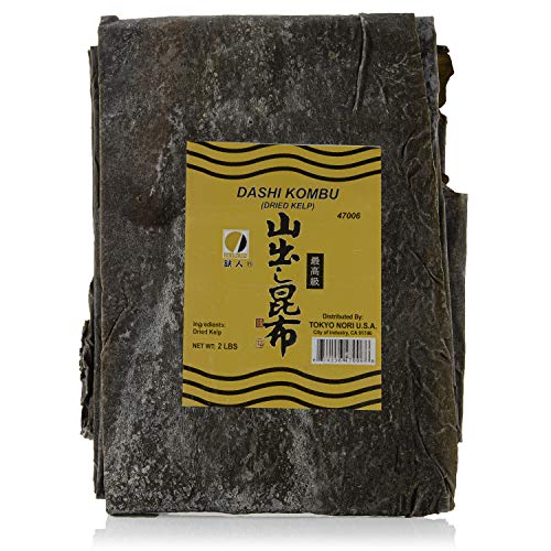 Premium Dried Seaweed for Dashi, Kombu (Kelp) in Bulk 2 lb 32 Oz