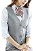 Vocni Women's V-Neck Sleeveless 3 Button Fully Lined Slim Fit Economy Dressy Suit Vest Waistcoat