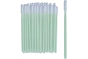 Cleaning Swab,200PCS Anti-Static Foam Cleaning Swabs Round Tip Cleaning Stick for 3D Printer/Disk/Lens Sponge Stick Foam Tip 