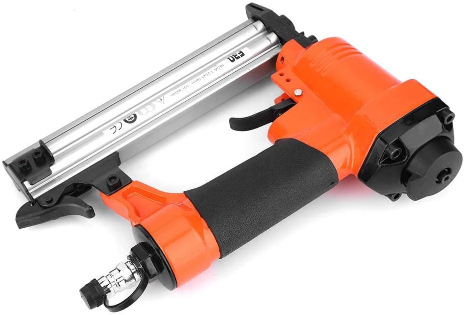 Pneumatic Nail Gun, Industrial Grade Cast Steel Air Brad Nailer F30 Straight Nail Gun Stapler for Heavy Duty Fastening - Image 5