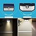 New Upgraded 36 LED Solar Lights with Wide Angle Illumination,Outdoor Motion Sensor Waterproof Wall Light Wireless Security Night Light with 3 Modes for Driveway Garden Back Door Step Stair Fence Deck