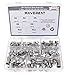 Waycreat Stainless Steel Rivet Nut, Threaded Rivetnut Insert Nutsert M3 M4 M5 M6 M8 M10 M12 Assortment Kit, 189-Pack