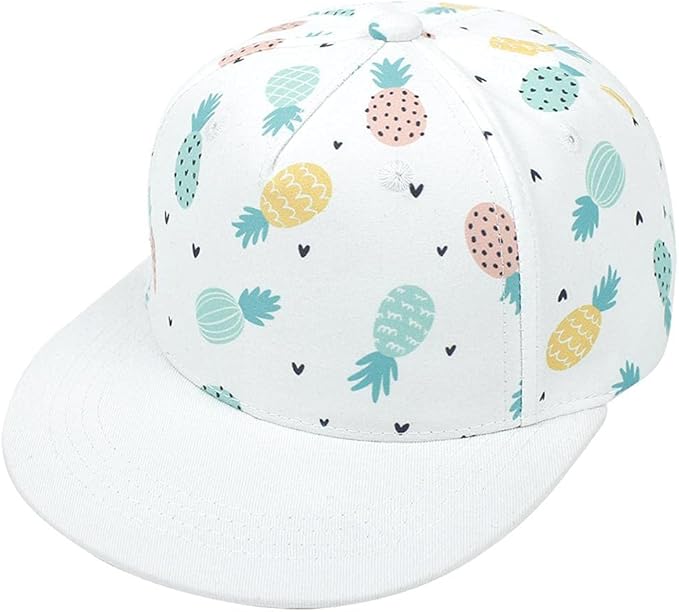 Simoda Kids Baseball Hat Toddler Adjustable Trucker Hats with Flat Brim