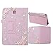 Evtech(tm) Bling Crystal Rhinestone Case for Samsung Galaxy Tab A 8.0 T350 Folio Case - Slim Fit Premium Vegan Leather Cover for Samsung Galaxy Tab A 8.0 Inch Tablet