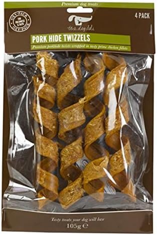 Dog Deli Pork Hide Twizzel, 4-Piece