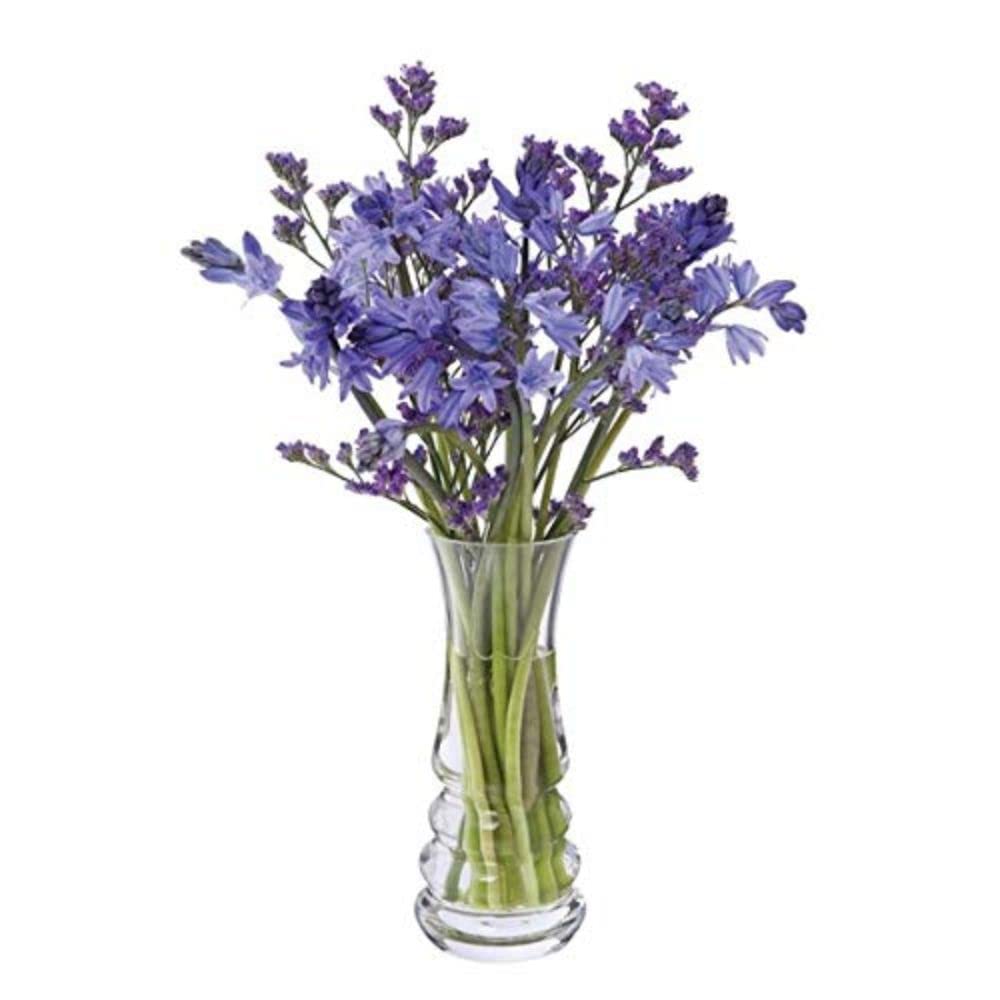 Dartington Crystal Wibble Small Vase, Single | 170mm | A petite vase option that is ideal for simple displays | Features the unique Wibble design | Gift for family or friends