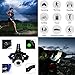 Rechargeable LED Headlamp,Hoowvii Super Bright Headlight Head Light Flashlight with Adjustable Headband Zoomable Waterproof Torches Lamp for Dog Walking Running(Single Lamp)