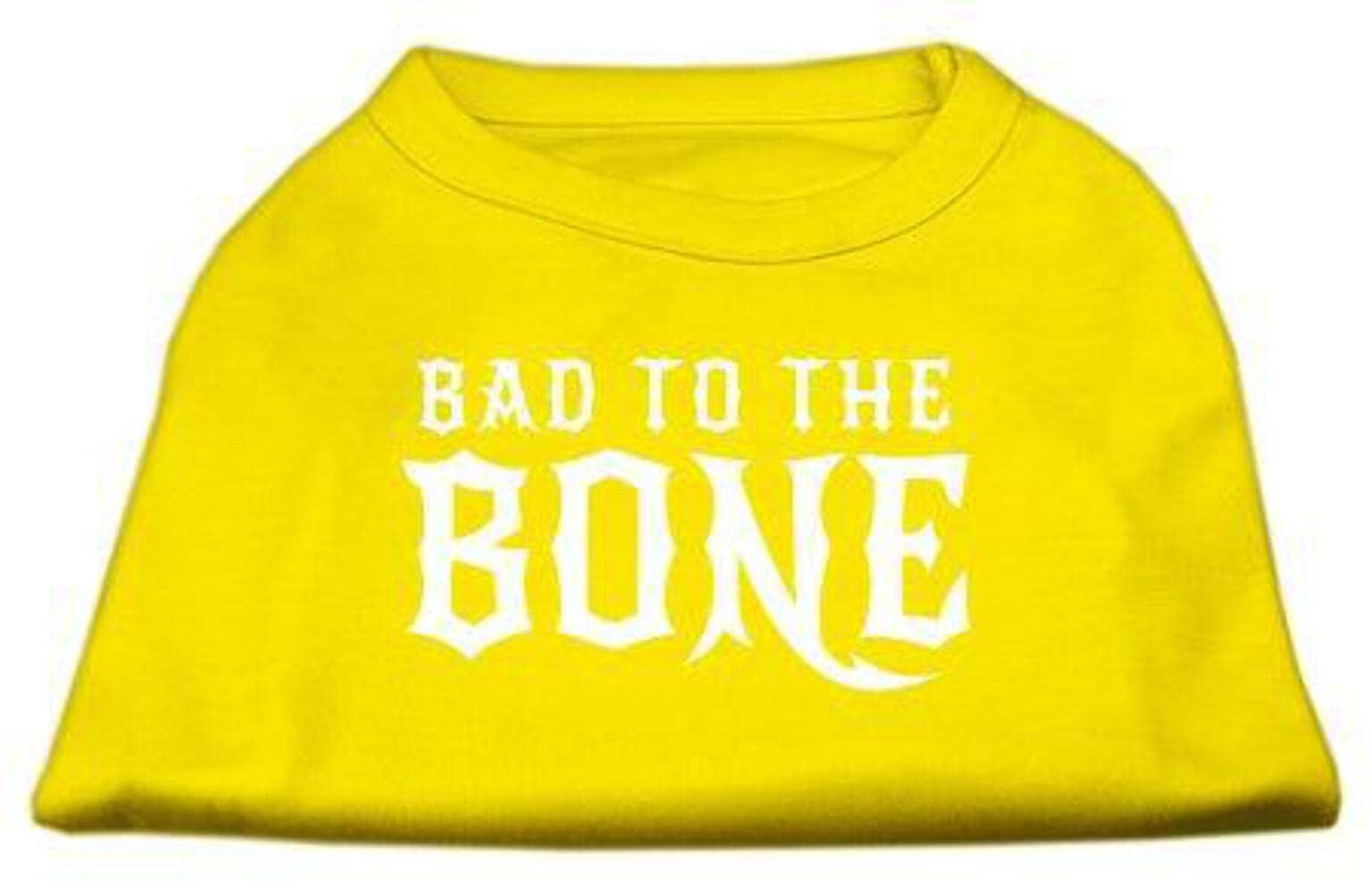 Mirage Bad To The Bone Dog Shirt, Small, Yellow