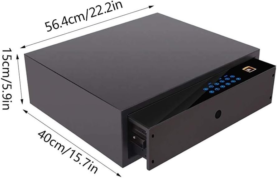 Mgo Fingerprint Safe Drawer Safe Fingerprint Lock Electronic Digital Security Insurance Smart Electronic Cabinet Lock Cabinet Steel Structure for Home Office Hotel (Size : D): Home & Kitchen