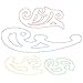 Blulu 6 Pieces French Curve and Template Ruler Set Drawing Template Tool Circle Templates for Artistic Studio or Personal Drawing and Drafting