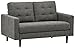 Amazon Brand – Rivet Cove Mid-Century Modern Tufted Loveseat Sofa, 56