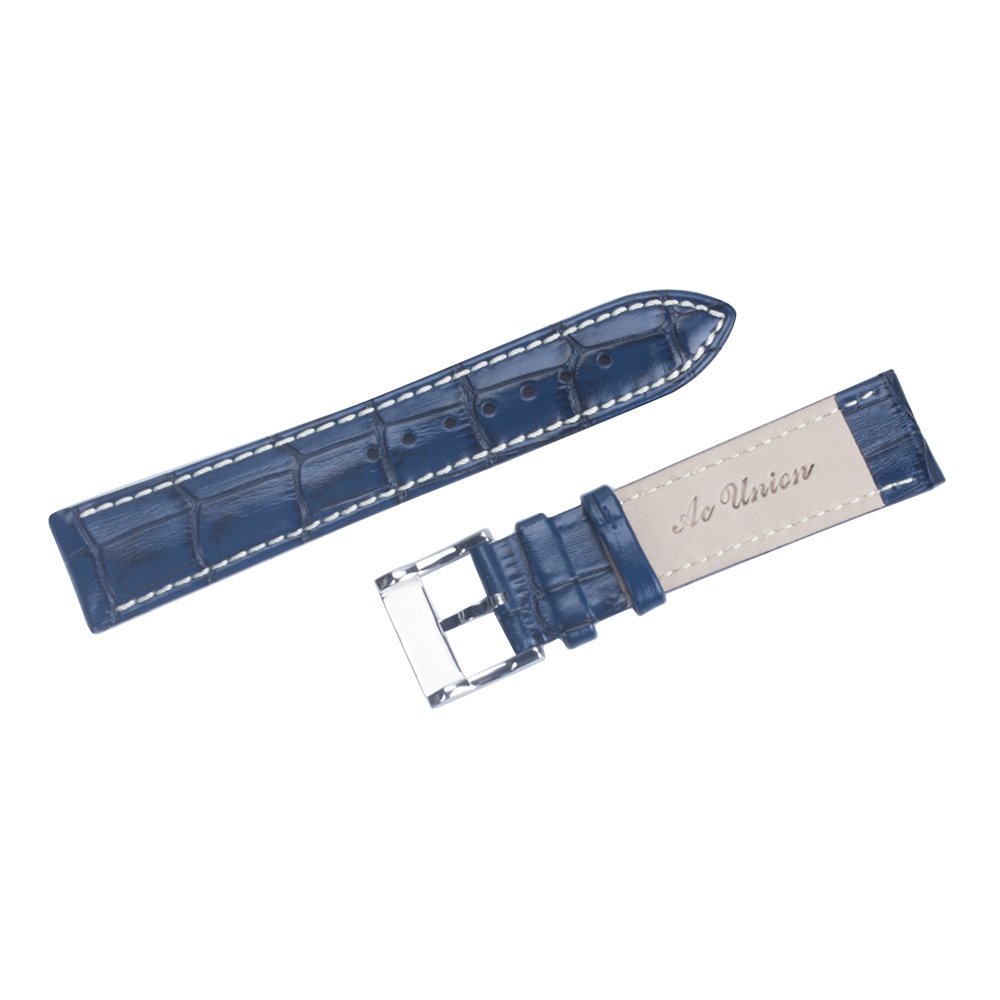 Cowhide Leather Watch Strap Push Button Replacement Clasp Watch Band